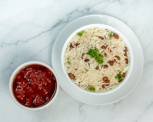 Aboki Rice, Beans & Stew